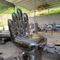 艺术不锈钢坐凳