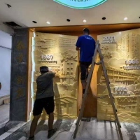 医院浮雕塑安装